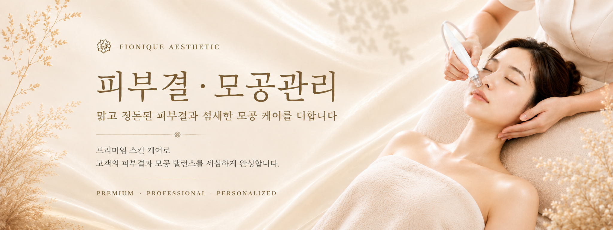 피오닉에스테틱 대표 관리 프로그램 메인 비주얼 2
